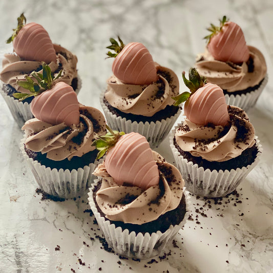 "Carrots In Dirt" Stuffed Cupcakes