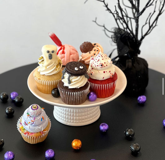 Spooky Stuffed Cupcakes